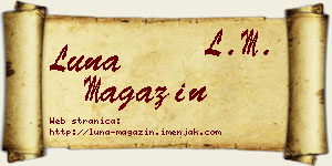 Luna Magazin vizit kartica